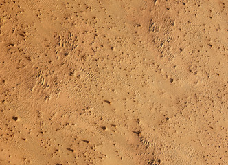 Wadi Rum, top down detailed view, Aqaba Governorate, Jordan