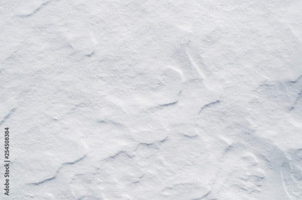 Wall mural the surface white color texture of snow, abstract background.