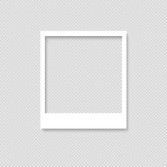 Blank photo frame. Template for design