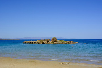 Fototapeta na wymiar a small island in the middle of the sea