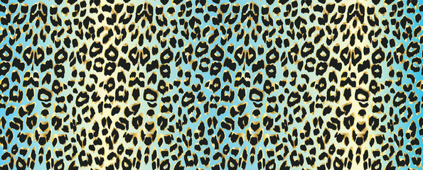 Vector leopard Seamless pattern.
