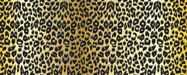 Vector leopard Seamless pattern.