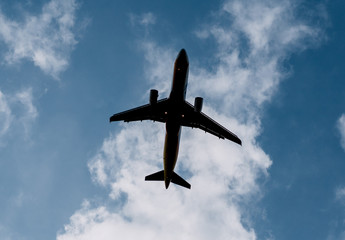 airplane in the sky