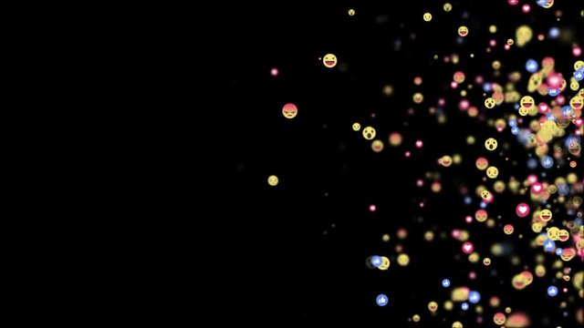 Emoji, Social Media Emoticon Animation, Background, with Alpha Matte, Loop, 4k