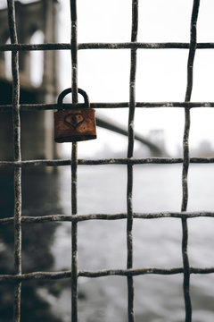 gray padlock locked on gray screen