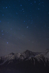 Sternenhimmel in den Alpen