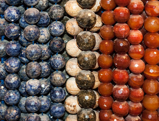 Сolorful beads made of natural stones