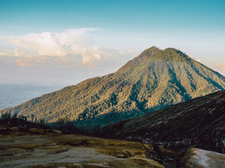 mountains and lake