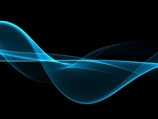 Abstract background, blue waved lines for brochure, website, flyer design