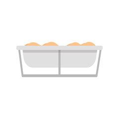 Trough. Trough feed. Feed. Farming. Simple element vector illustration on white background. EPS 10.