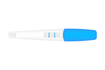 Pregnancy test sticks with results. Art design pregnant, childbirth template. Vector illustration.