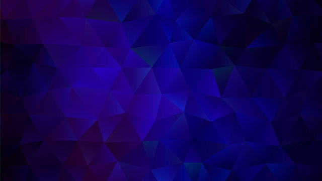 Low Poly Triangles in Dark Ultra Marine
