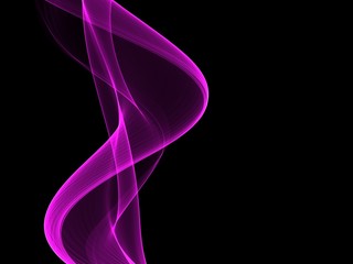 Abstract shiny color violet wave design element