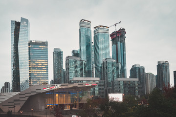 Naklejka premium skyscrapers in toronto