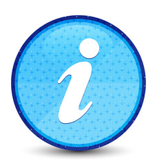 Info icon galaxy cyan blue round button