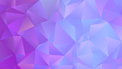 Pastel Cold Colors Low Poly Banner Design