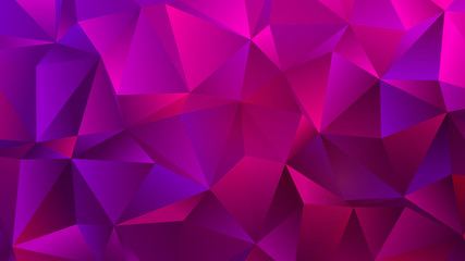 Saturated Magenta and Pink Low Poly Backdrop