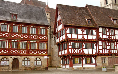 Traditional German houses of the Old Town, Forchheim, Bavaria