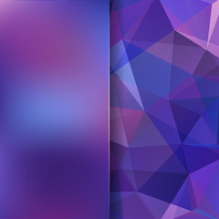 Obraz premium Abstract background consisting of purple triangles. Geometric design for business presentations or web template banner flyer. Vector illustration