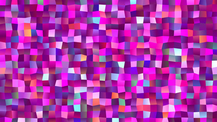 Brightly Magenta and Pink Mosaic Polygonal Glitter