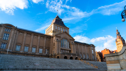 Szczecin Poland Polska Polen Akademia Morska Wały Chrobrego Muzeum Narodowe National Museum naval Academy taras hakena