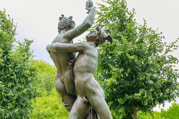Sculpture Mercury Abducting Psyche (copy of an work by Adriaen de Vries, 1593. Executed by Louis...