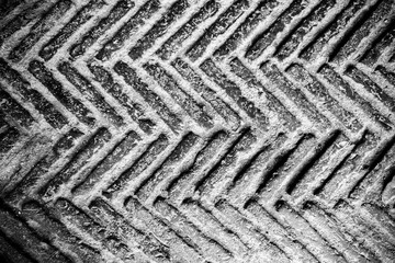 Abstract brick paving isolated