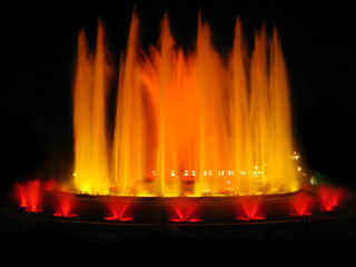 Beautiful fountain in Barcelona