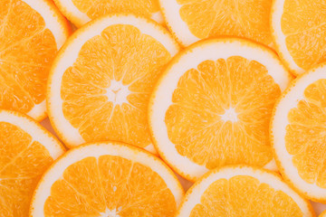 Orange Fruit Background. Summer Oranges. Healthy Food