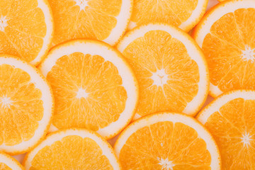 Orange Fruit Background. Summer Oranges. Healthy Food