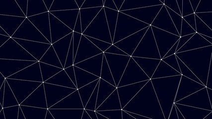 Trendy Low Poly Triangles on Dark BG