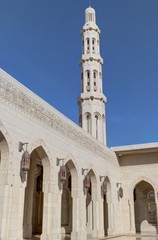 Fototapeta na wymiar mosquée de Muscate (Oman)