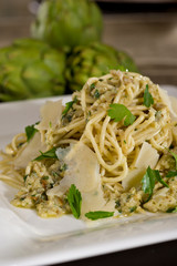Artichoke Spaghetti Alla Chitarra