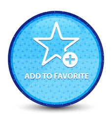Add to favorite galaxy cyan blue round button