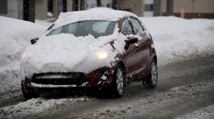 route en hiver