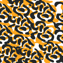Seamless leopard pattern. Vector illustration.