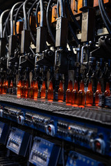 glass plant, bottle production - hot production