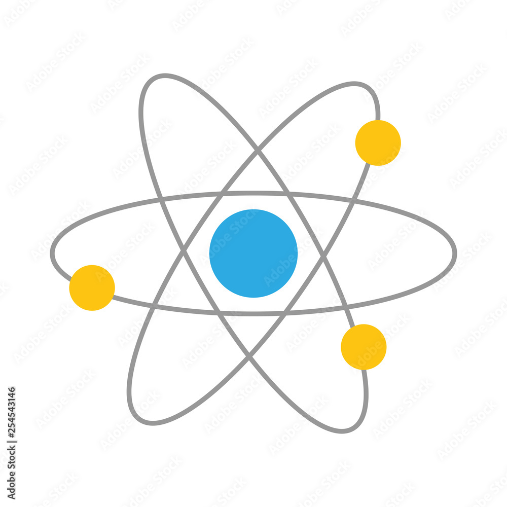 Wall mural atom molecule science