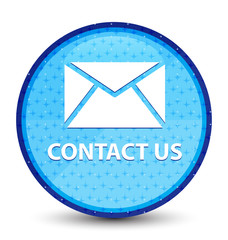 Contact us (email icon) galaxy cyan blue round button