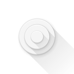 Target button Adaptive icon Ready Design illustration