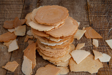 Traditional Japanese rice crackers - senbei