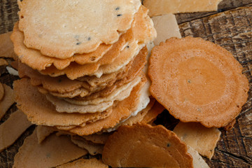 Traditional Japanese rice crackers - senbei