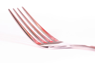 image of a fork under the white background