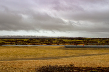 Thingvellir national park Iceland - north american - europe rift.