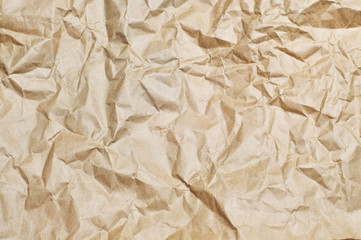 Crumpled wrapping paper. Texture.
