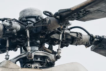 Foto op Plexiglas Militaire helikopter rotorblad detail close-up © kirill_makarov
