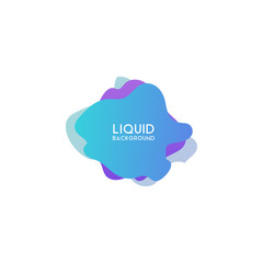 Abstract modern graphic design element. Colorful gradient with liquid shapes
