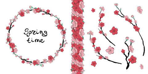 Ramki pink sakura © Анна Комелева