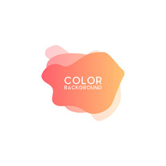 Abstract modern graphic design element. Colorful gradient with liquid shapes
