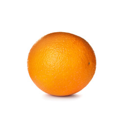 Fresh ripe orange isolated on white. Citrus fruit